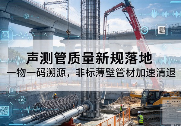 延安声测管质量新规落地，一物一码溯源，非标薄壁管材加速清退